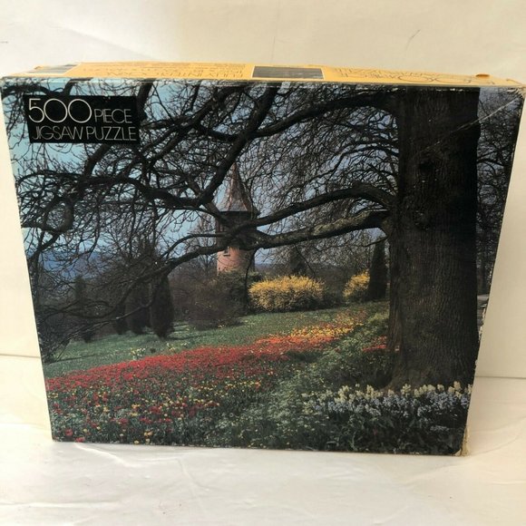 Golden Jig Saw Puzzle Lonely Tower 500 Piece 5 1/2" x 18" Ages 14 and Up - Picture 2 of 3